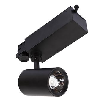 Eurolux PR896BL Cob Track Spot Black LED 10W 4000K 4 Wires Black & White
