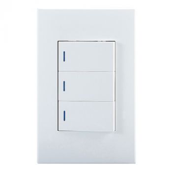 Eurolux RES53 Horizon Modern 3L1W Switch White
