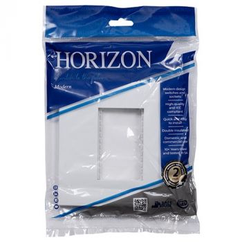 Eurolux RES62 Horizon Modern Single Socket Grid White