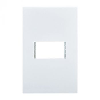 Eurolux RES69 Horizon Modern 1 Lever Grid Plate White
