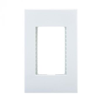 Eurolux RES71 Horizon Modern 3 Lever Grid Plate White