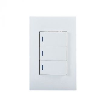 Eurolux RES77 Horizon Modern 3L2W Switch White