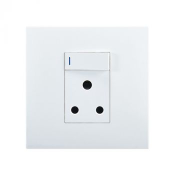 Eurolux RES78 Horizon Modern Single Socket 16A White 4X4