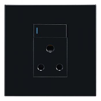 Eurolux RES81 Horizon Modern Single Socket16A Blk 4X4