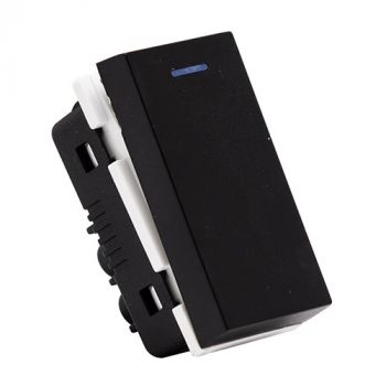 Eurolux RES84 Horizon One-way Switch Module Black