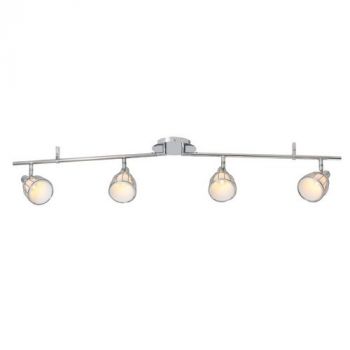 Eurolux S103 Balbino 4Lt Spot Bar Chrome/Opal Glass