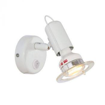 Eurolux S241W Spot Mini Disc R50 Wht+Switch White