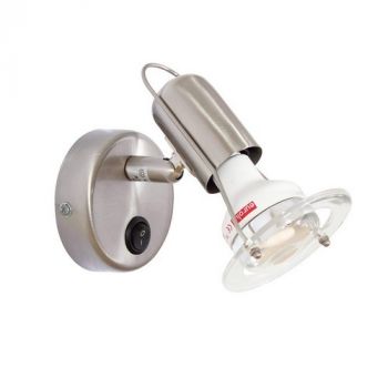 Eurolux S242SC Spot Mini Disc R50 Sc+Switch Satin Chrome