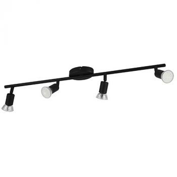 Eurolux S419B Buzz 4LT Spot Light Black GU10 LED 4x2.8w