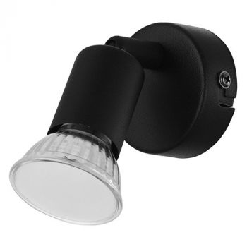Eurolux S421B Buzz 1LT Spot Light Black GU10 LED 1x2.8w