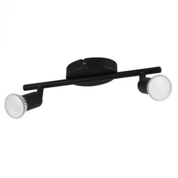 Eurolux S427B Buzz 2LT Spot Light Black GU10 LED 2x2.8w