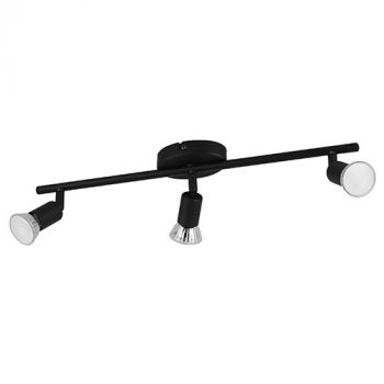 Eurolux S430B Buzz 3LT Spot Light Black GU10 LED 3x2.8w