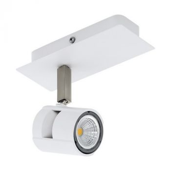 Eurolux S438 Vergiano LED Spotlight 1L Gu10 White/Satin Nickel