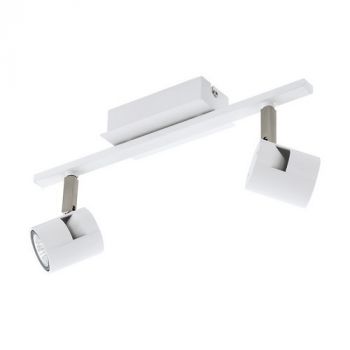 Eurolux S439 Vergiano LED Spotlight 2L Gu10 White/Satin Nickel