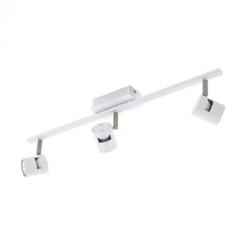 Eurolux S440 Vergiano LED Spotlight 3L Gu10 White/Satin Nickel