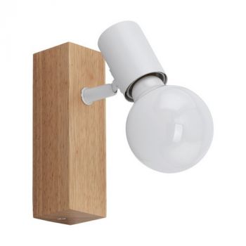 Eurolux S442 Townshed 3 Spotlight 1L Bar 60W E27 Wood/White