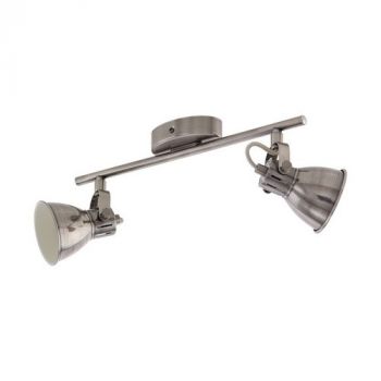 Eurolux S447 Seras LED Spotlight 2L Gu10 Nickel-Antique/Cream
