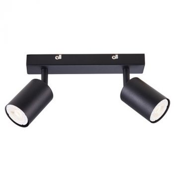 Eurolux S530B, S530W Urban Dual Bar Spotlight Black GU10 2x5w (Multiple Colours/Finishes)