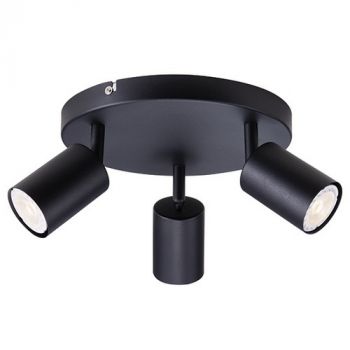 Eurolux S532B, S532W Urban Trio Plate Spotlight Black GU10 3x5w (Multiple Colours/Finishes)