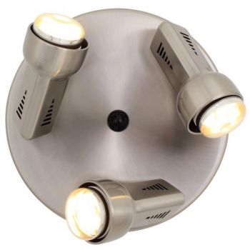 Eurolux S76SC Spot Delta 3 Plate R50 Satin/Chrome
