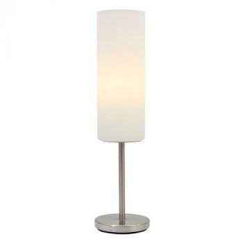 Eurolux T157 Troy 3 Table Lamp Opal Glass Satin Chrome