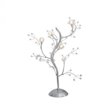 Eurolux T199 Table Light Egyptian Crystal 5x10W Chrome