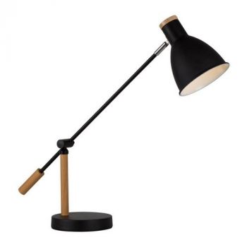 Eurolux T551 Tai Table Lamp E27 40W Black And Brown Wood