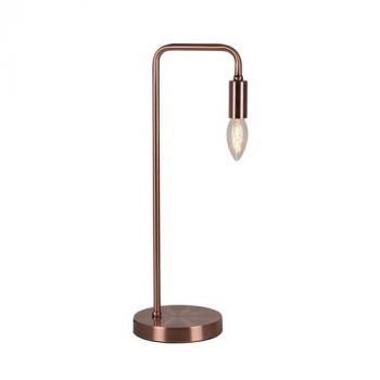 Eurolux T558 Brando Table Lamp Metal E14 Copper