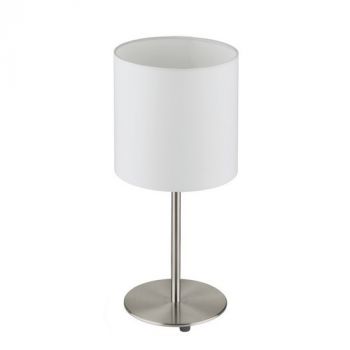 Eurolux T572 Pasteri Table 60W E27 Satin Chrome/White