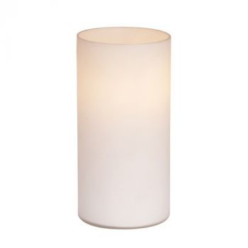 Eurolux T96O Geo Table Lamp Cylindrical 200mm Opal Glass Opal