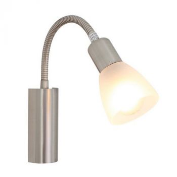Eurolux W108OSC Nicola Wall Lamp 1XE14 Opal Satin Chrome