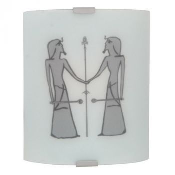 Eurolux W152 Wall Lamp Small Egyptian Opal Silver