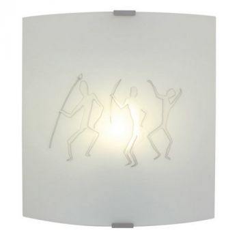 Eurolux W153 Wall Lamp Large Ethnic Opal Silver