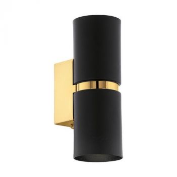 Eurolux W179BG Passa Round Wall Light Black Gold