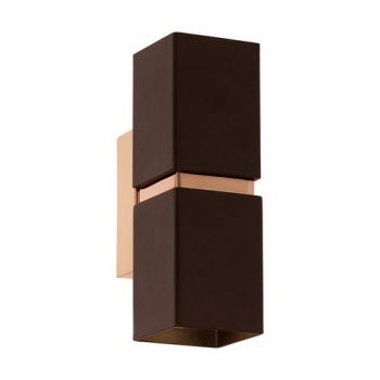 Eurolux W180BG, W180BRC Passa Square Wall Light (Multiple Colours/Finishes)