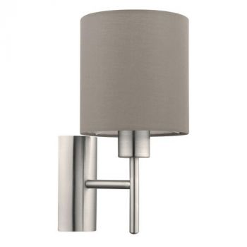 Eurolux W350T, W350W Pasteri Fabric Wall Light (Multiple Colours/Finishes)