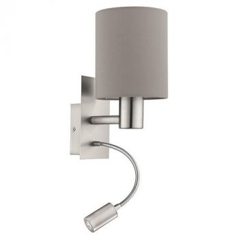 Eurolux WYN-W353T Pasteri Fabric Wall Light Taupe