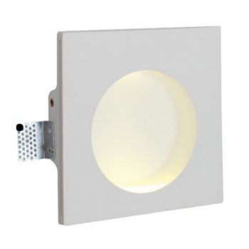 Eurolux W387 Recess Wall Light 20 X 20 X 5.5 cm White