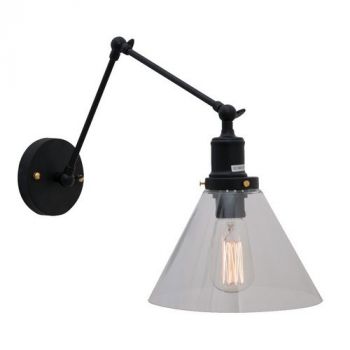 Eurolux W462 Funnello Wall Light 225mm Excl 1x60w E27 Black