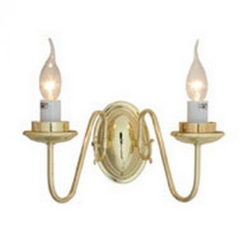 Eurolux W4PB Wall Lamp Flemmish 2Lt P.Brass Polished Brass