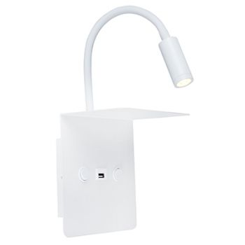 Eurolux W617W USB Wall Light 150mm White