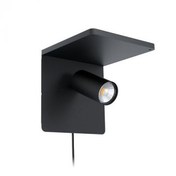 Eurolux W626 Ciglie Wall 1L GU10 LED 5W w.Switch/Qi Black
