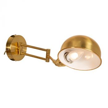 Eurolux W639 Wall Light with Swing Arm Antique Brass Antique Brass