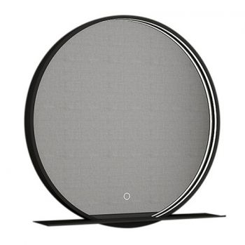 Eurolux W653 Claudia Bathroom Mirror Light Round LED Strip 10w Black