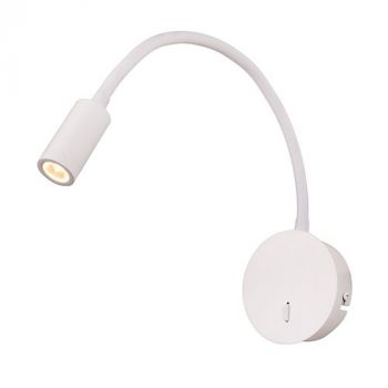 Eurolux W664 Wall Light Flexi Neck Led 2.5W 3000K White