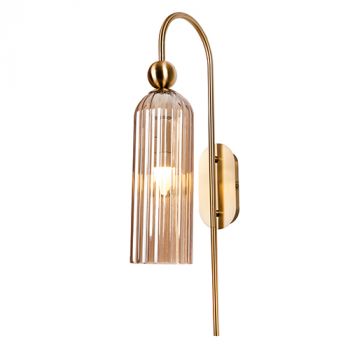 Eurolux W667 Wall Light Amber and Gold