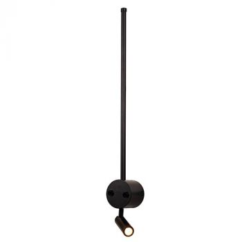 Eurolux W668 Backlit & Swivel Wall Light Black Led 6W+2.5W