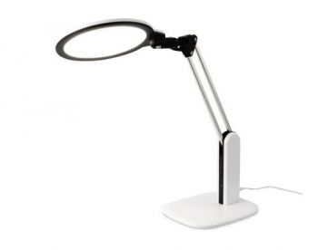 Forest Lighting LA-H887 12W Smart LED Desk Lamp with Advanced Luminous Technology Black and White