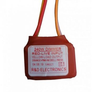 R and D Dimmer GL6DMBP240BL Bell Press Dimmer Modules (Excluding Switch)