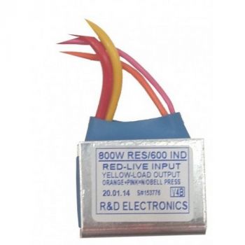 R and D Dimmer GL6DMBP800 Bell Press 800W Dimmer Modules (Excluding Switch)